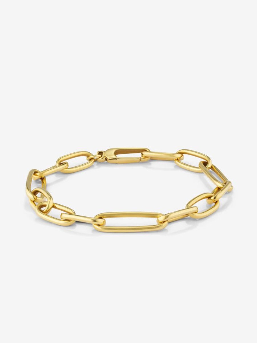 Joyeria Joyería Suárez Pulseras De Oro | Pulsera Eslabones Mediana De Oro Amarillo De 18K