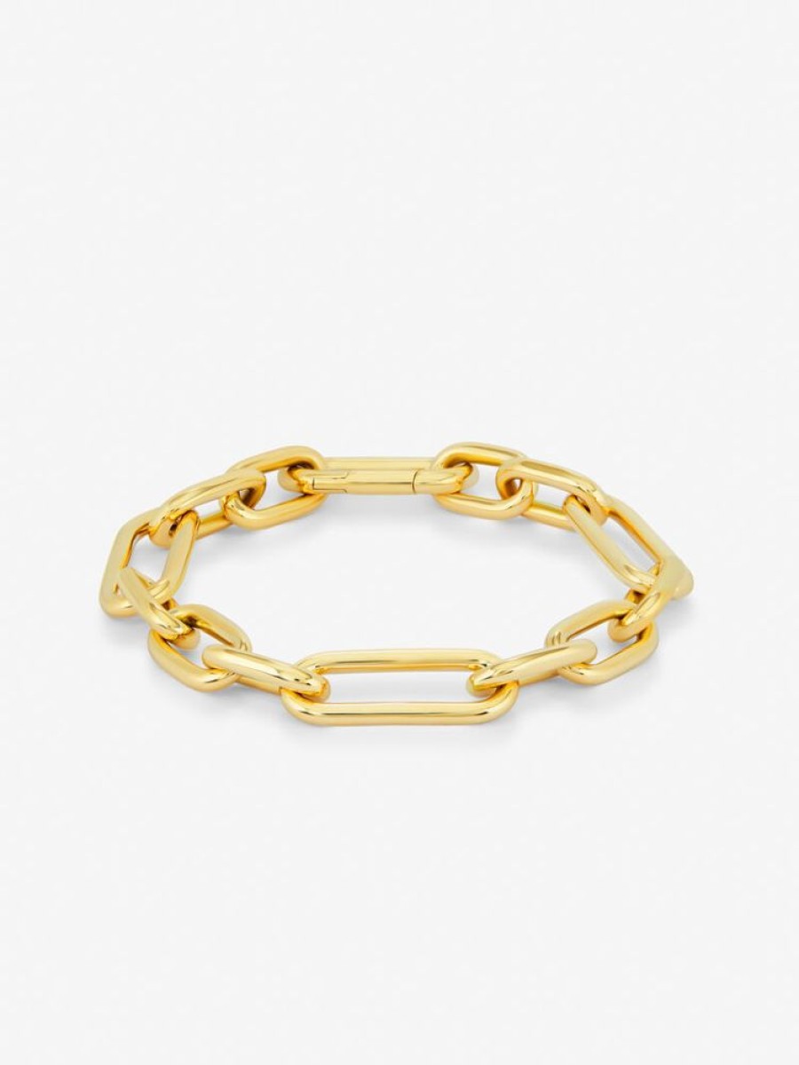 Joyeria Joyería Suárez Pulseras De Oro | Pulsera Eslabones Grande Oro Amarillo De 18K