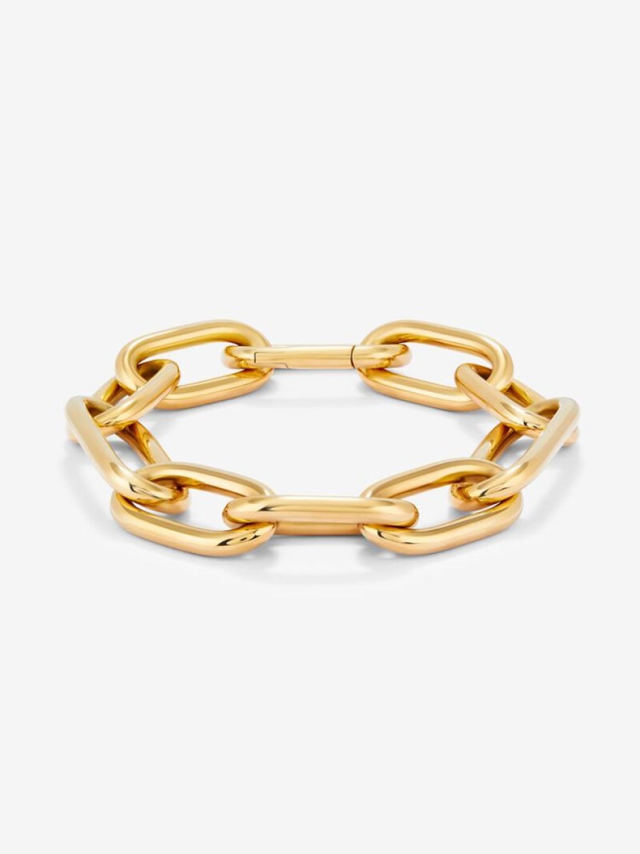 Joyeria Joyería Suárez Pulseras De Oro | Pulsera Eslabones Extra Grande Oro Amarillo De 18K