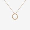 Joyeria Joyería Suárez Collares De Oro | Colgante Circulo Gallonado De Oro Rosa De 18Kt