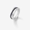 Joyeria Joyería Suárez Anillos De Plata | Anillo Triple Brazo De Plata 925 Con Espinelas