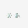 Joyeria Joyería Suárez Pendientes De Plata | Pendientes Flor De Plata 925 Con Topacio Y Amatista Verde