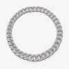 Joyeria Joyería Suárez Collares Con Diamantes | Collar Cadena De Oro Blanco De 18Kt Con Diamantes