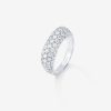 Joyeria Joyería Suárez Anillos Con Diamantes | Anillo De Oro Blanco De 18K Con Pave De Diamantes Blancos En Talla Brillante De 1,6 Cts